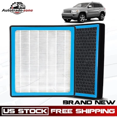 Filtro de aire de cabina HEPA para Dodge Durango 2011-2020 Jeep Grand Cherokee 2011-2021 Foto 1 de 4