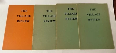 The Village Review Vols. 1-4. Poetry Literary Periodical, Rare - Image 1 of 2