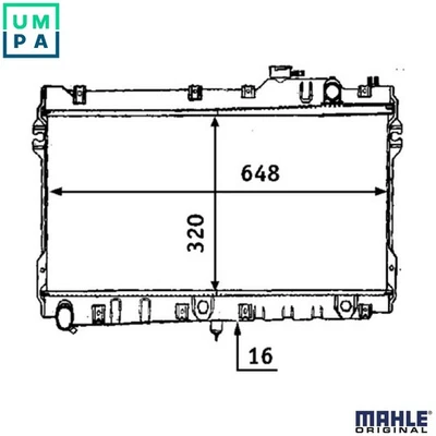 RADIATOR ENGINE COOLING CR 185 000S FOR MAZDA MX-5/MIATA/ROADSTER/� 1.8L 4cyl - Image 1 of 4