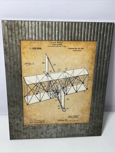 Gebrüder Wright limitierte Auflage Kunstdruck Retro Metallrahmen 12 x 10,5 Zoll - Bild 1 von 5