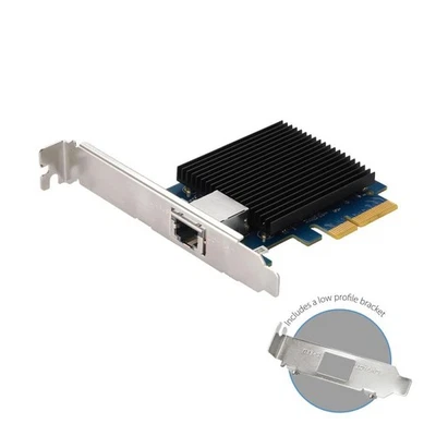 Edimax 10 Gigabit Netzwerkkarte PCI Express ink Low Profile Blech Ultraschnelle - Bild 1 von 2