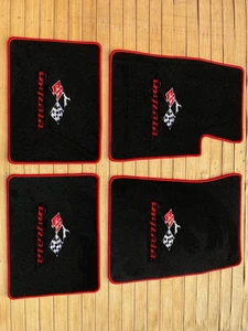 Juego de 4 alfombrillas alfombras negras para Chevy Impala 1959-79 - Imagen 1 de 3