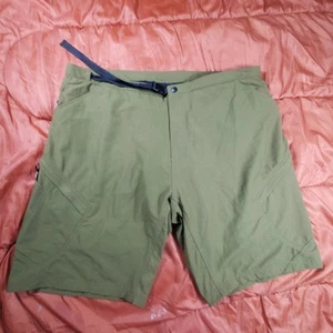 Novara Men's Size XXL Padded Cycling Shorts Olive Green Belted Zip Pockets - Picture 1 of 15