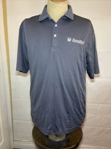 Chevron Havoline Men Size Medium Polo Shirt Gray - Picture 1 of 9