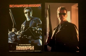 Coppia di STELLE DI HOLLYWOOD, CARTOLINE D'EPOCA: "SCHWARZENEGGER - TERMINATOR" Nuove - Foto 1 di 2