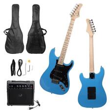 Glarry GST Stylish Basswood Sky Blue Electric Guitar Kit with Black Pickguard for sale