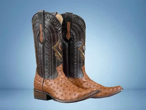 Western Straußenstiefel Narrow Square Made by Cuadra Boots (1B41A1) - Bild 1 von 9