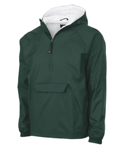 Pullover Rain Jacket Windbreaker, Charles River Apparel 9905 (Size Small) Forest - Picture 1 of 1