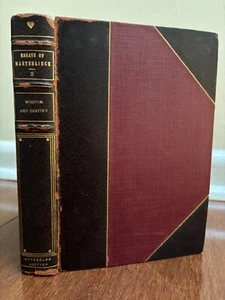 WISDOM AND DESTINY by MAURICE MAETERLINCK 1898 LIMITED AUTOGRAPH EDITION ANTIQUE - Bild 1 von 12