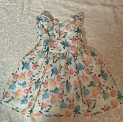 Vestido de Pascua Samara Multicolor Floral Volantes Niñas Talla 4 De Colección Foto 1 de 4