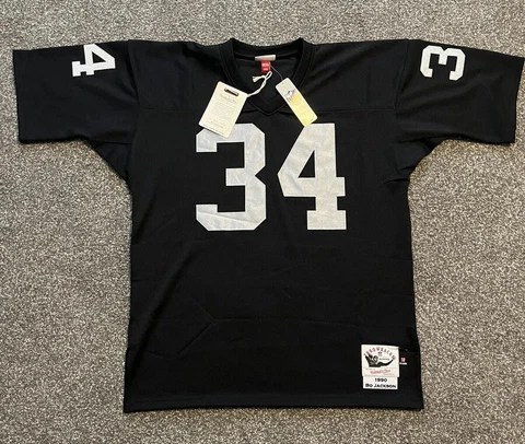 100% Authentic Bo Jackson Mitchell & Ness 1990 Raiders Jersey Size 48 XL Mens Cover