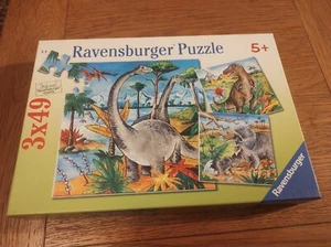 Ravensburger Puzzle Jig-saw 3x49 Dinosaurs - Picture 1 of 1