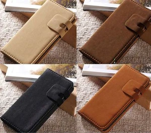 Apple Iphone 6 / 6s suede leather wallet in 4 colours / Uk seller Free p&p - Picture 1 of 15