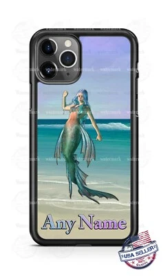  Mermaid Sea Princess Customized Phone Case For iPhone Samsung S20 LG Google 4 - Image 1 of 4