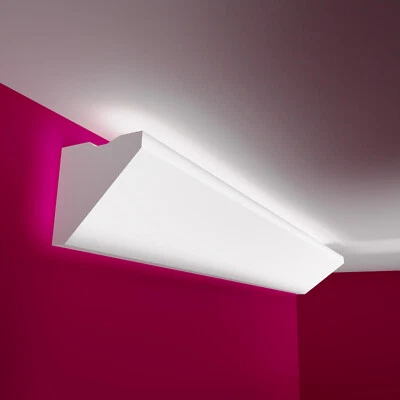 Barre en stuc ELHARE bande LED profils lumineux mur éclairage indirect profil... - Photo 1/4