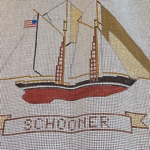 Vintage Schoner Nadelspitze Leinwand mit Garn Set vom Perserlamm - Bild 1 von 9