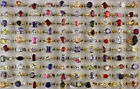 Lady Jewelry Wholesale Mixed Lots 32pcs Charm Cubic Zirconia Gold/silver P Rings