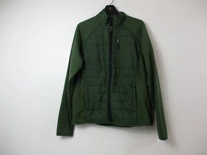 Orvis Jacke Herren gesteppt grün durchgehender Reißverschluss gefüttert Freizeit Sweatshirt - Bild 1 von 12
