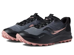 Saucony Z7786 Womens Charcoal/Shell Peregrine 12 GTX Running Shoes Size US 11 M - Picture 1 of 8