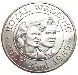 ISLA ASCENSIÓN. 50 PONCE, 1986. BODA REAL. SIN CIRCULAR. - Imagen 1 de 2