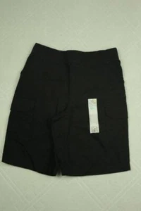 NEW Boys Cargo Shorts Size 4 Black Summer Bottoms Casual Pockets Pull On School - Picture 1 of 4