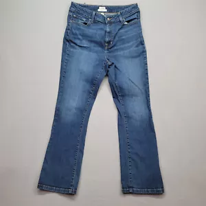 L.L. Bean Straight Leg Blue Jeans Size 10 Women Elastane Stretch Classic Fit - Picture 1 of 12