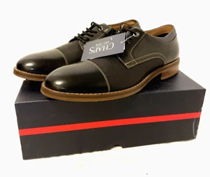 Zapatos de vestir Chaps Daywear para hombre talla 10 negros con puntera con cordones nuevos - Imagen 1 de 11
