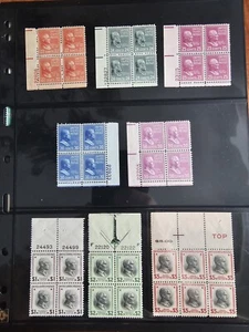 U.S. Scott #803-834 MNH Set of Plateblocks #834 is a block of 6  - Picture 1 of 3