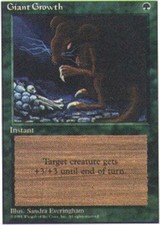 4x Giant Growth ~ Moderately Played 4th Edition Fourth MTG Magic x4 4 UltimateMT