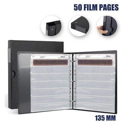 Bolsa de película de archivo libre de ácido álbum 135 35 mm páginas negativas bolsa de película de carpeta de 3 anillos Foto 1 de 4