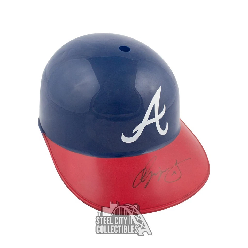Chipper Jones Autograph Atlanta Braves F/S Souvenir Replica Baseball Helmet JSA - Image 1 of 1