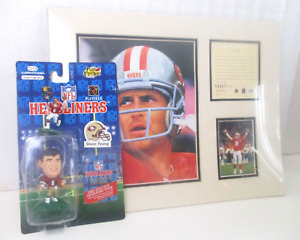 Steve Young   KRSI Limited Edition Collectible Print + Headliners + Small Figure