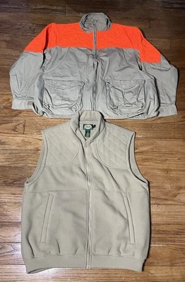 Cabela’s Upland Hunting Jacket with Vest Large Quail Pheasant Game Removable - Image 1 of 4