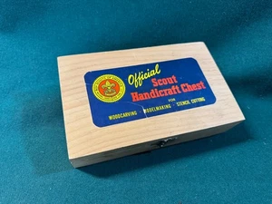 Komplette Vintage Pfadfinder offizielle Basteltruhe Holzkiste - Bild 1 von 16