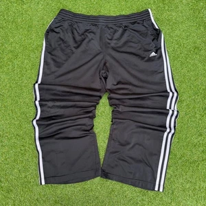 Vintage Adidas Trainingshose Herren Medium drei Streifen sportlich weites Bein schwarz - Bild 1 von 6