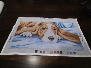 Lindy Tilp Bassett Hound bemalte Pose 14 18" - Bild 1 von 2