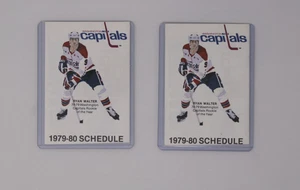 Washington Capitals 1979-80 Pocket Schedules Lot Of 2 Great Condition Historic - Bild 1 von 8