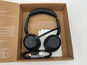 Jabra Evolve2 55 Link380a USB-A Stereofoniczny bezprzewodowy zestaw słuchawkowy | Nowy otwarty box | Czarny - Zdjęcie 1 z 6