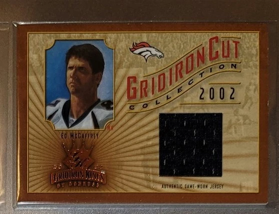 ED MCCAFFREY 2002 Gridiron Kings Gridiron Cut Collection Jersey BRONCOS 226/400 - Image 1 of 1