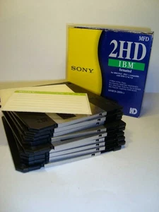 Computer  -  9x 3,5 Zoll Disketten mit Aufkleber - Bild 1 von 1