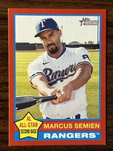 2025 Topps Heritage Marcus Semien Rangers Base Red Border Parallel 400 - Bild 1 von 2