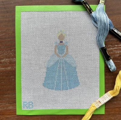 Cinderella Disney Princess Hand Painted Needlepoint Canvas - Image 1 of 4