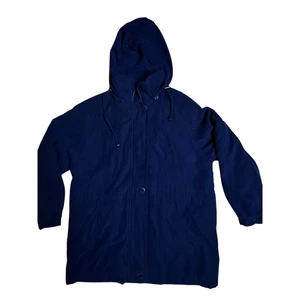 London Fog Navy Hooded Winter/Rain Parka Coat w/ Removable Liner - Women's S PET - Bild 1 von 13