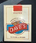 Dave's Cigarettes Advertisement 72 Class A Inches Tape Measure. 6 Ft.