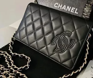 CHANEL Black Leather Timeless Matelasse Wallet - Picture 1 of 5