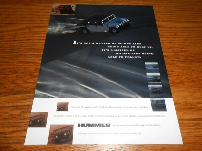 1995 HUMMER BROCHURE / SPEC SHEET / 95 CATALOG AM GENERAL - Image 1 of 2