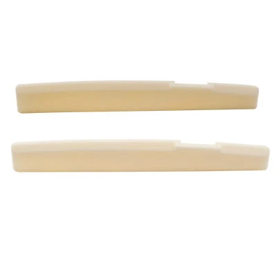 Musiclily Pro 2Pcs 71.12mm Compensated Bone Saddle For Taylor Acoustic Guitar - image 1 of 3