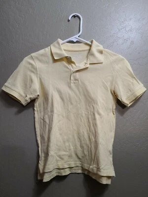 Childrens Place Boys Yellow Short Sleeve Golf Polo Collared Shirt Size M 7/8 - Image 1 of 3