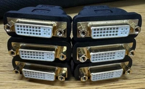 JOB LOT of *6 - DVI 24+5 DVI-I Dual Link Female to HDMI Male Adapter UK - Picture 1 of 2