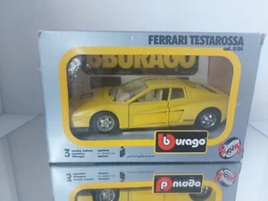 Bburago Burago Ferrari Testarossa Amarillo 1:24 En Caja Especial Muy Raro Esp... - Imagen 1 de 10